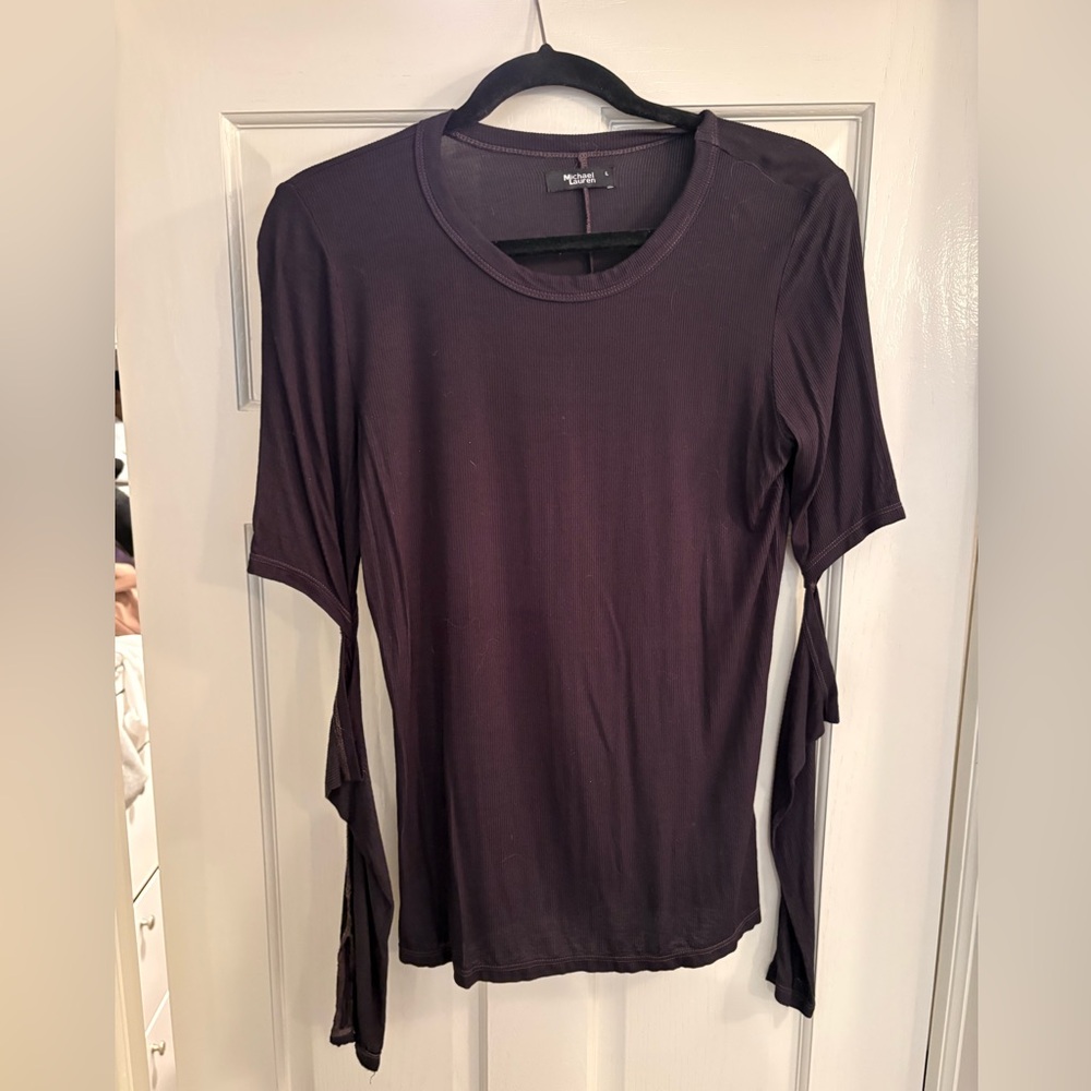 Michael Lauren Black Long Sleeve Top